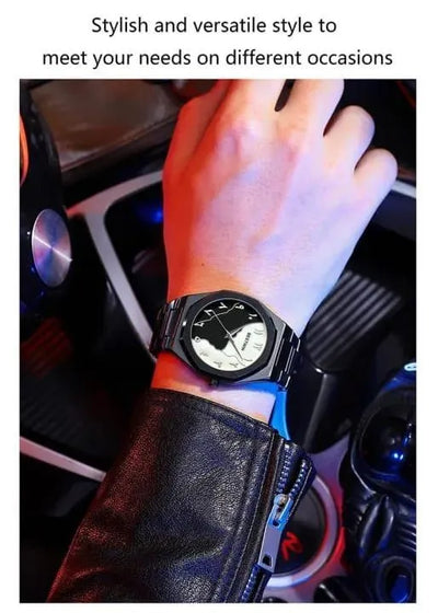 The Celestial Harmony | Luxury Black Arabic Dial Watch