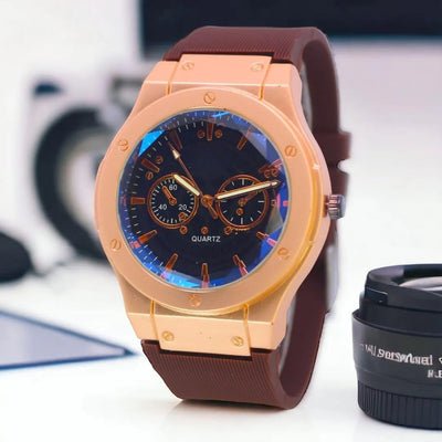 The All-Black Stealth Quartz Wristwatch( Multi Colour)