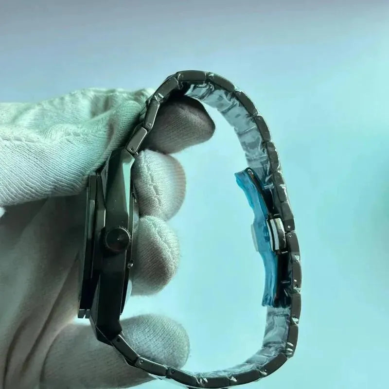 Stealth Silver Integrated Bracelet Chronograph Watch