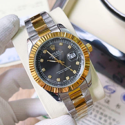 Rolex Oyster Perpetual Datejust Two-Tone Black Dial