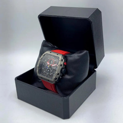 Ferrucci Quartz Chrono Watch - Square-Cased Function Model with Date Display